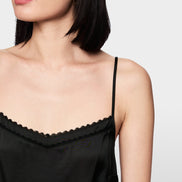 Elegant strap top with lace