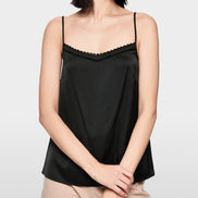Elegant strap top with lace