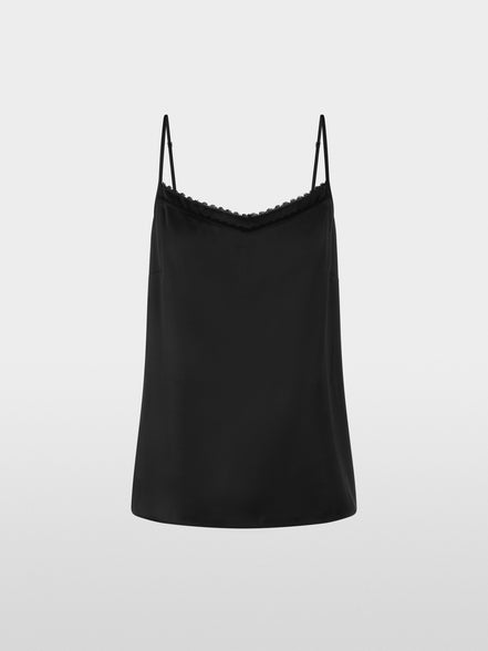 Elegant strap top with lace