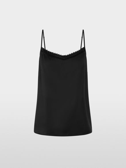 Elegant strap top with lace