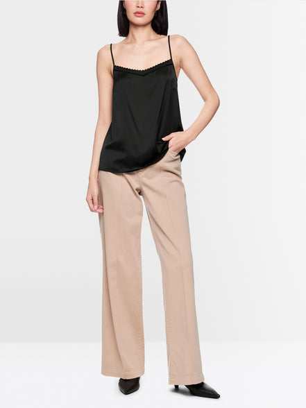 Elegant strap top with lace
