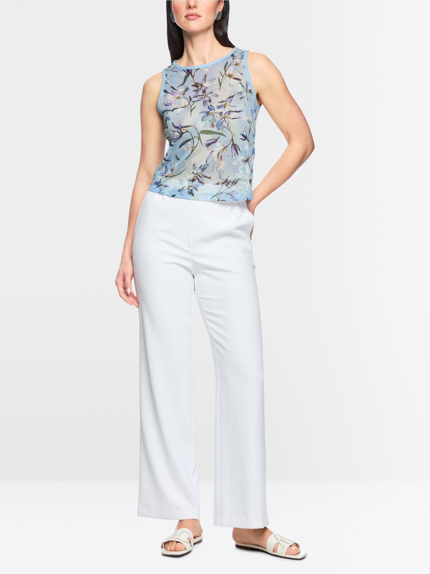 ‘Knitted in Germany’ floral print top