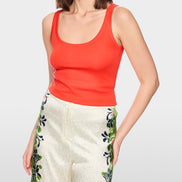 Basic cotton stretch top