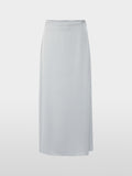 Midi skirt with silky sheen