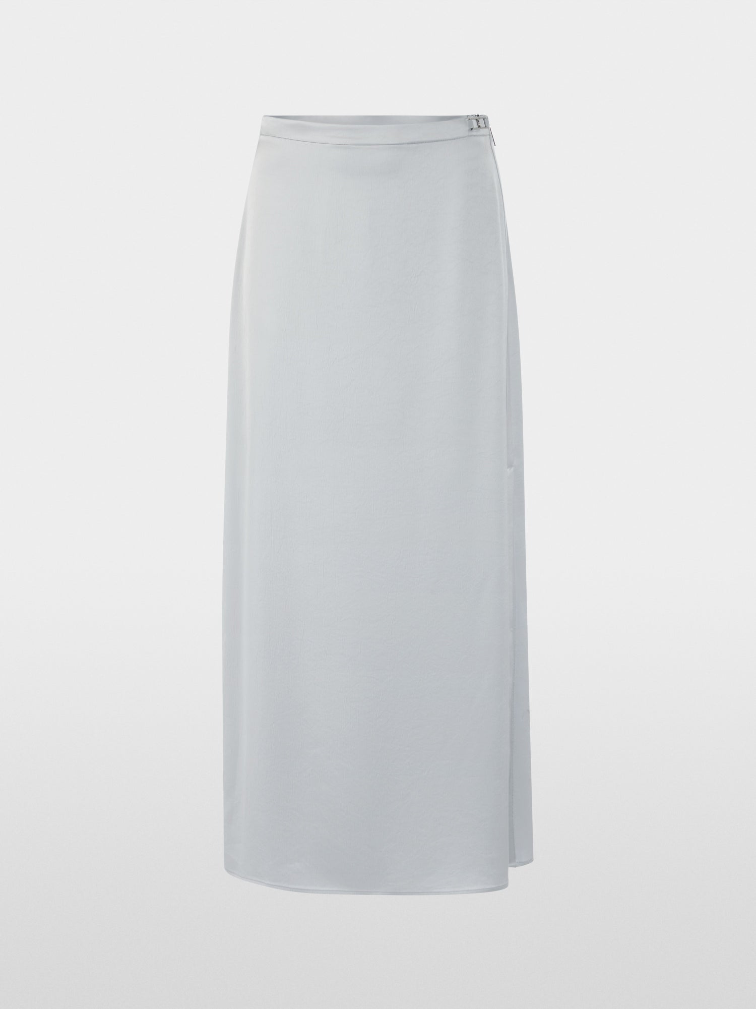 Midi skirt with silky sheen