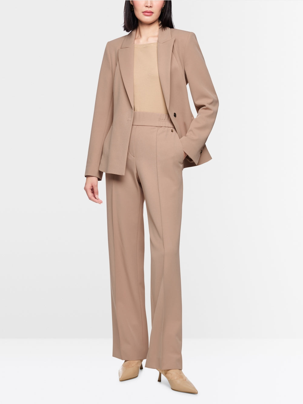 WAHSINGTON wide-fit pull-on trousers