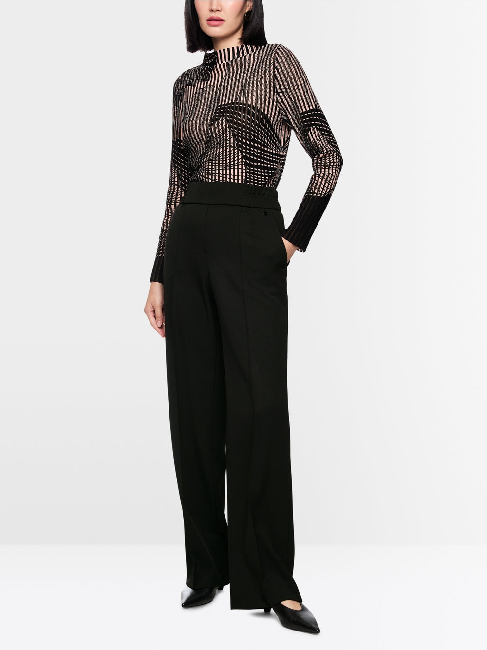 WAHSINGTON wide-fit pull-on trousers