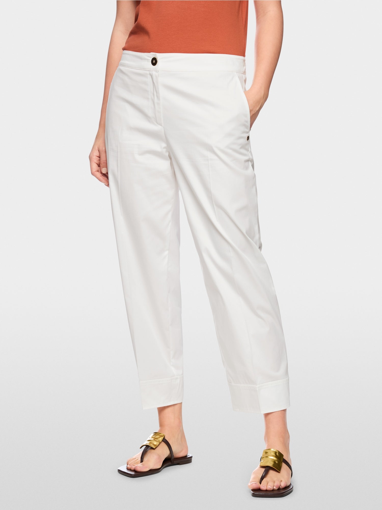 RENTON cotton blend trousers
