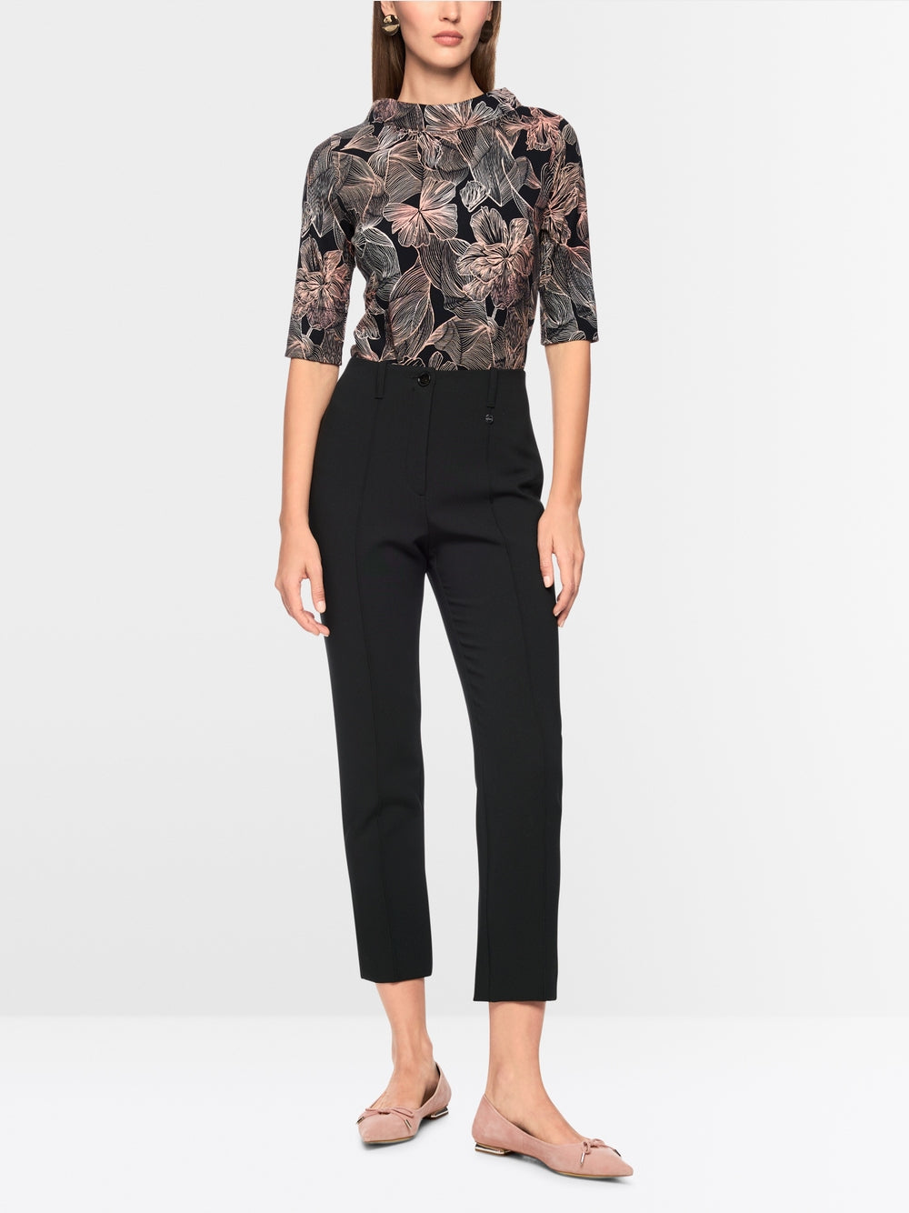 SYDNEY slim fit pants with crease