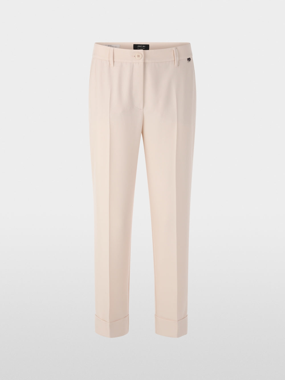 FRANCA fabric pants with turn-ups