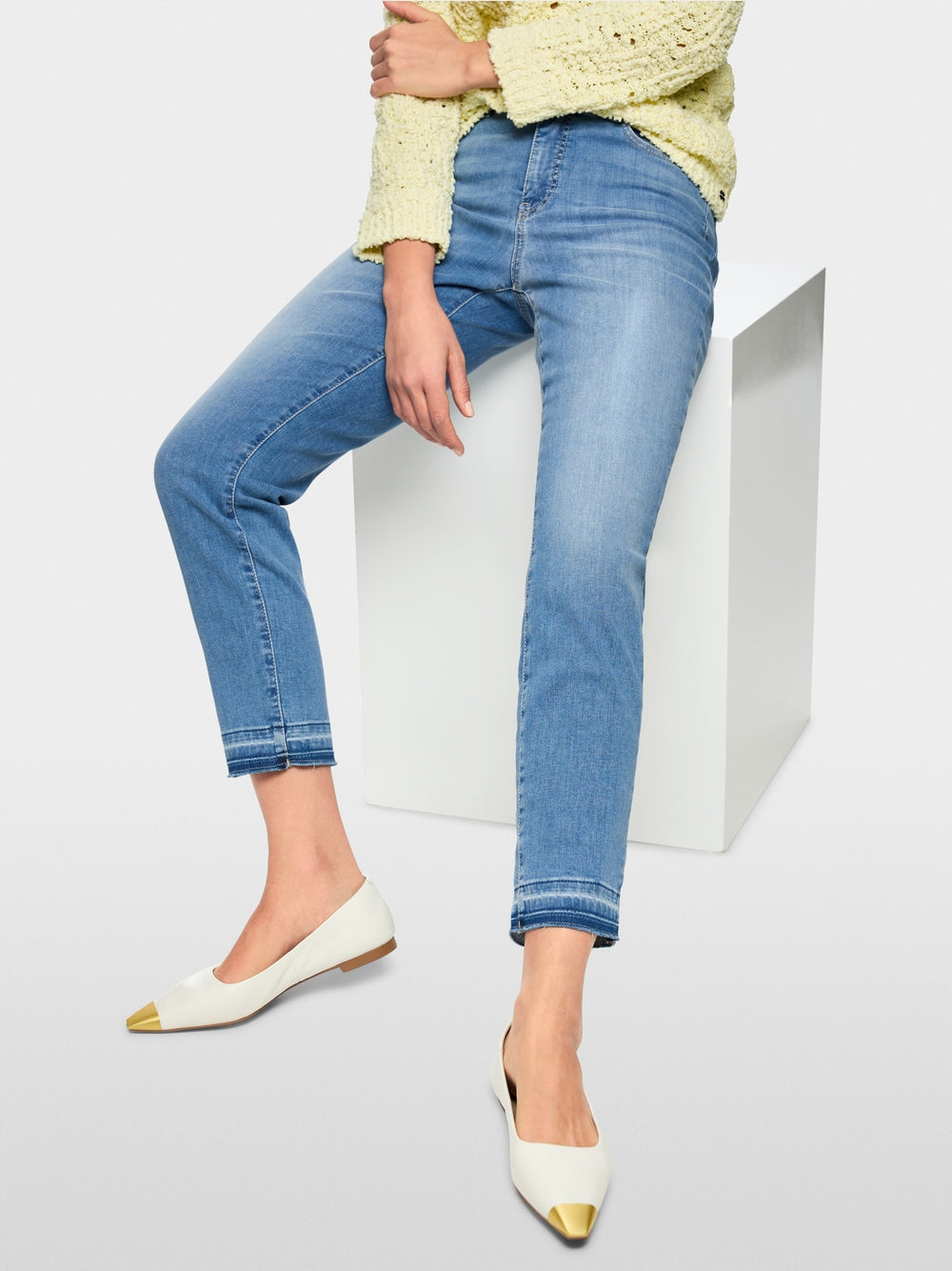 SILEA slim-fit jeans with cropped cut