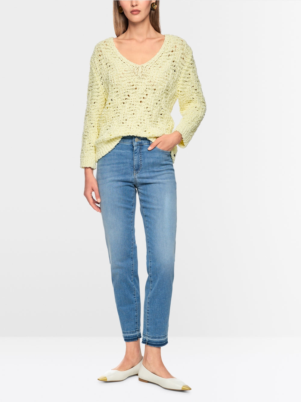 SILEA slim-fit jeans with cropped cut