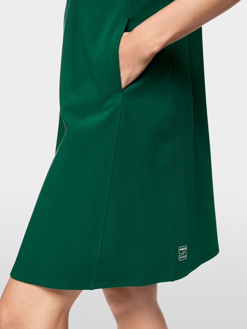 Sporty dress with striped details