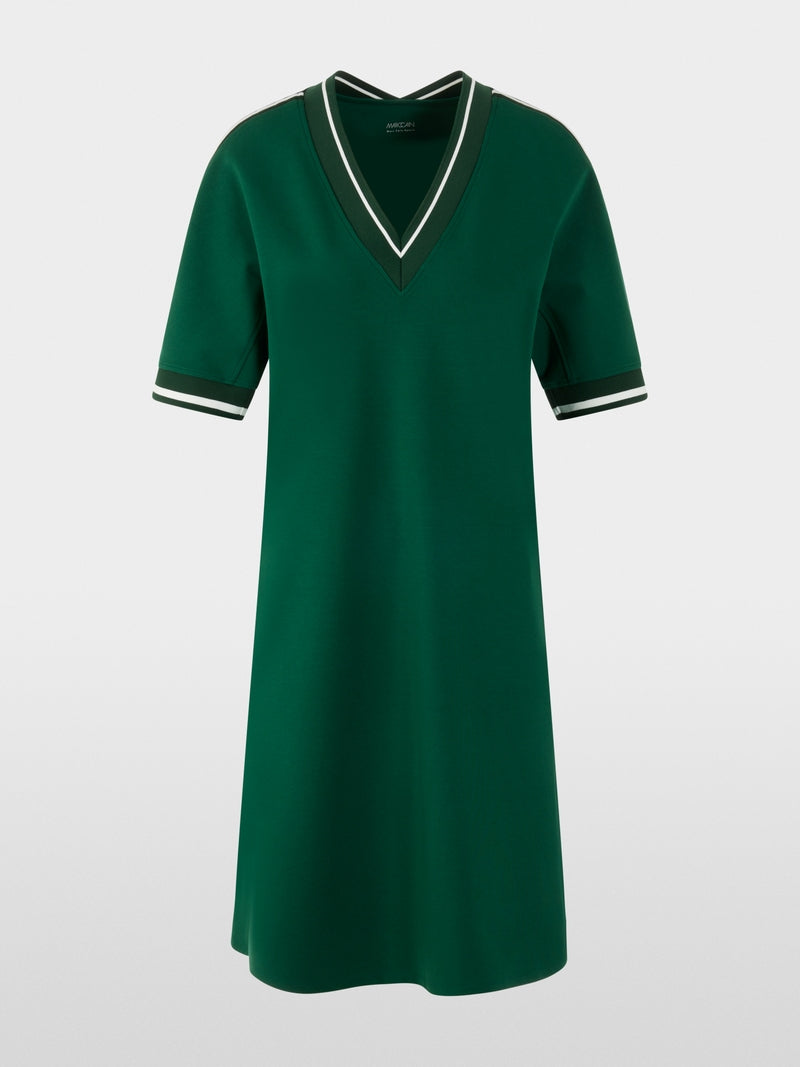 Sporty dress with striped details