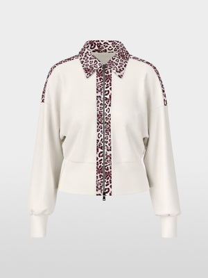 Cardigan with leopard details