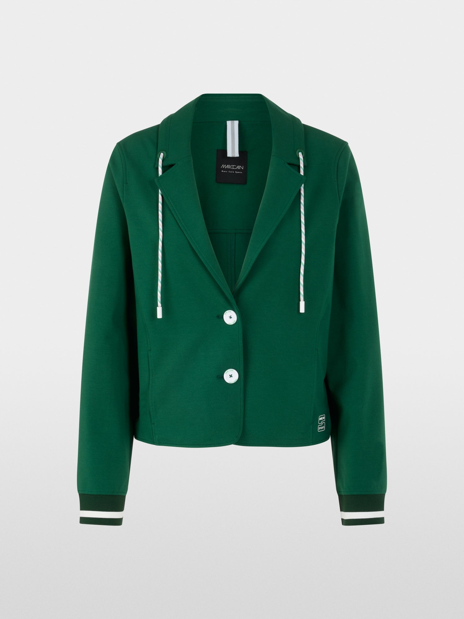 Sporty blazer with striped details