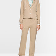 Sporty blazer with striped details