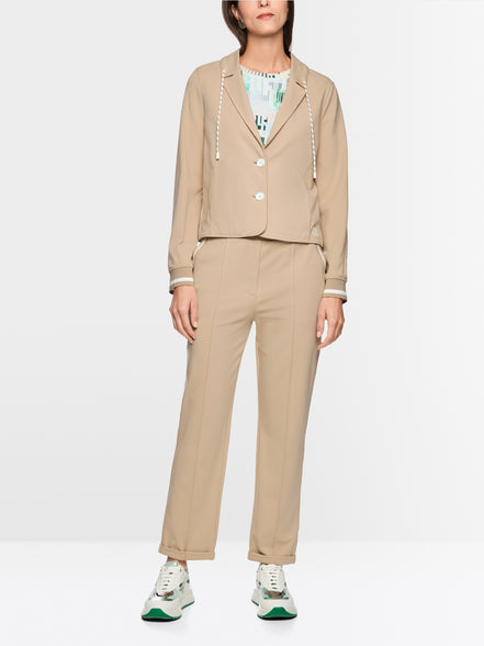 Sporty blazer with striped details