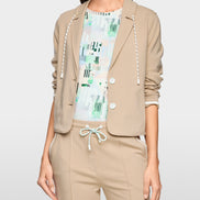 Sporty blazer with striped details