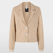 Sporty blazer with striped details
