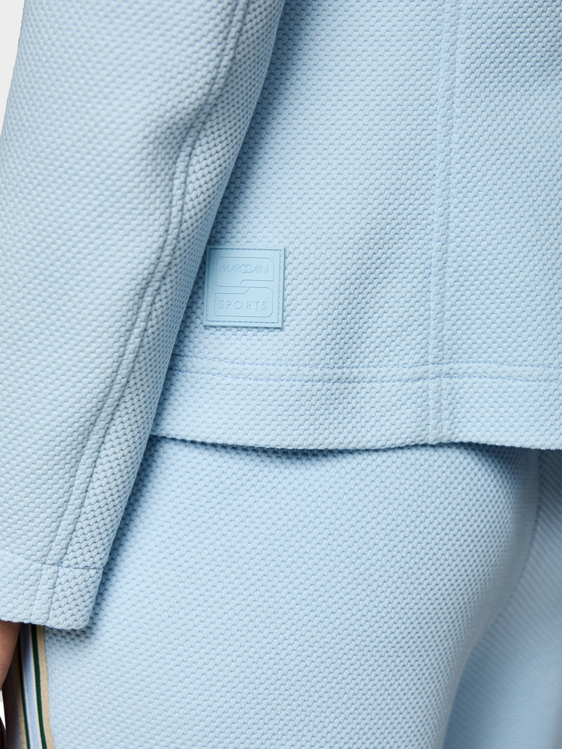 Sporty blazer with textured pattern