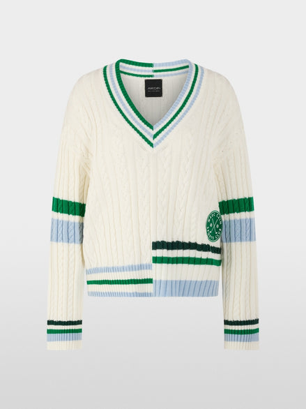 ‘Rethink Together’ cable knit jumper