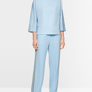 Sweatshirt with stand-up collar