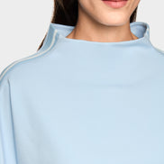 Sweatshirt with stand-up collar