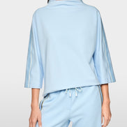 Sweatshirt with stand-up collar
