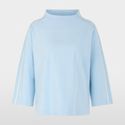 Sweatshirt with stand-up collar