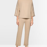 Sweatshirt with stand-up collar