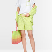 Cactus print and chest pocket T-shirt