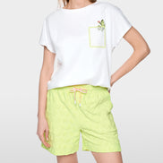 Cactus print and chest pocket T-shirt