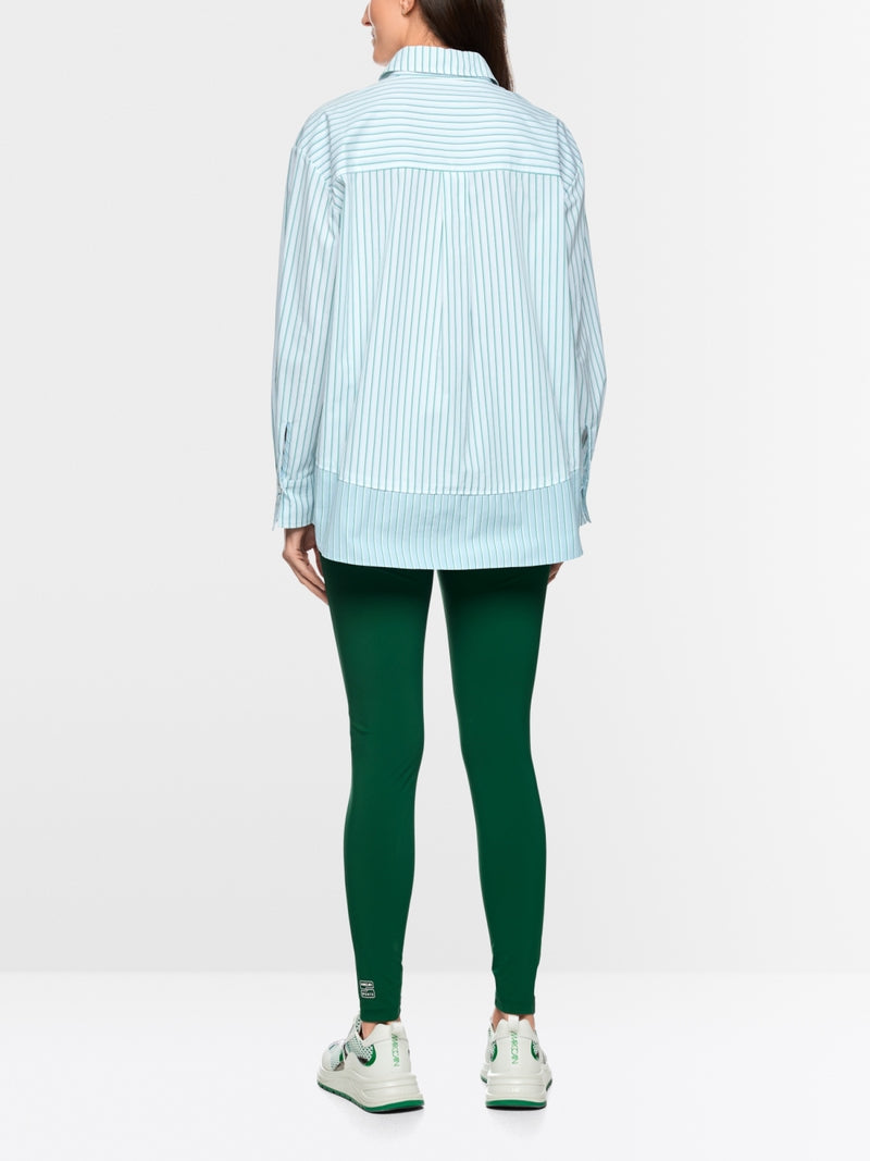 Striped cotton shirt blouse