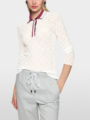 Polo shirt with lace
