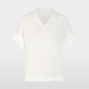 Blouse shirt in material mix