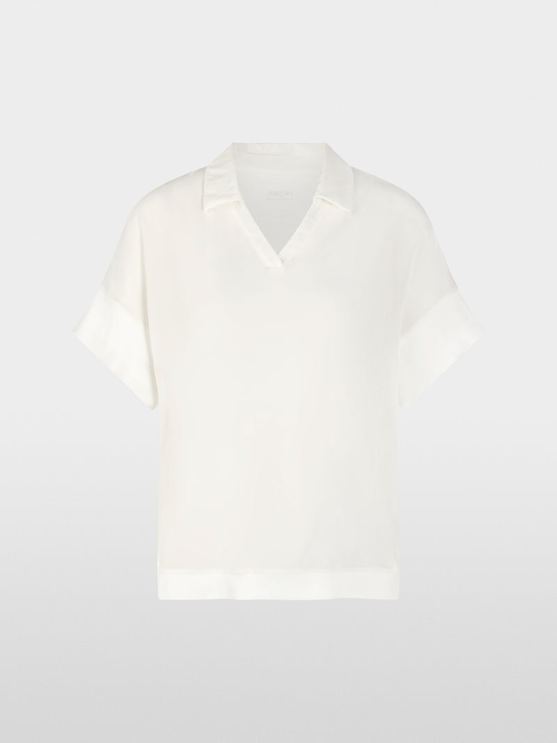 Blouse shirt in material mix