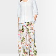 Blouse shirt with 3/4 raglan sleeves
