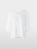 Blouse shirt with 3/4 raglan sleeves