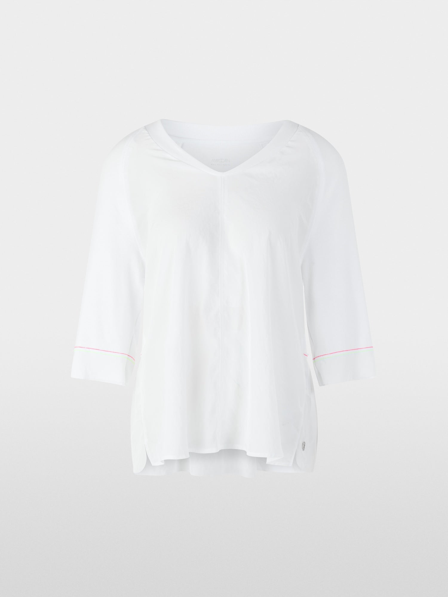 Blouse shirt with 3/4 raglan sleeves