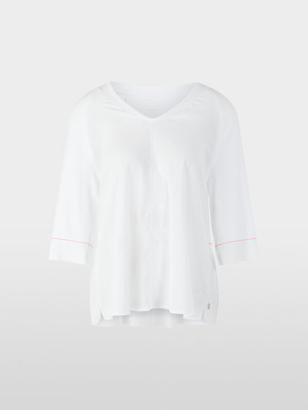 Blouse shirt with 3/4 raglan sleeves