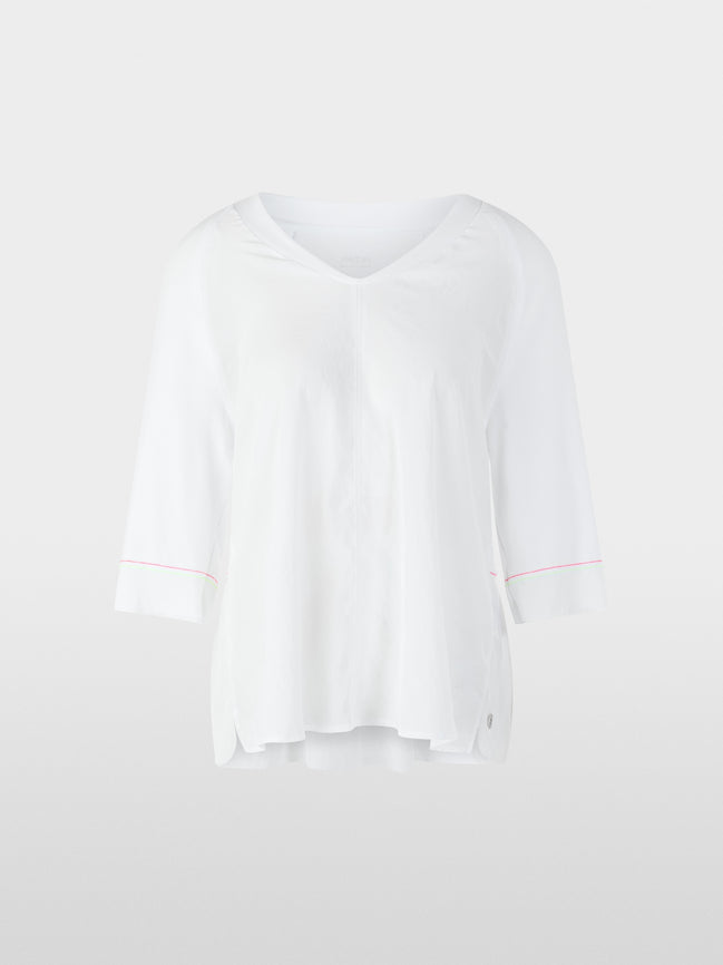 Blouse shirt with 3/4 raglan sleeves