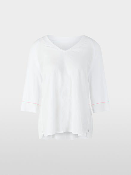 Blouse shirt with 3/4 raglan sleeves