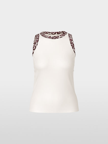 Top with leopard print