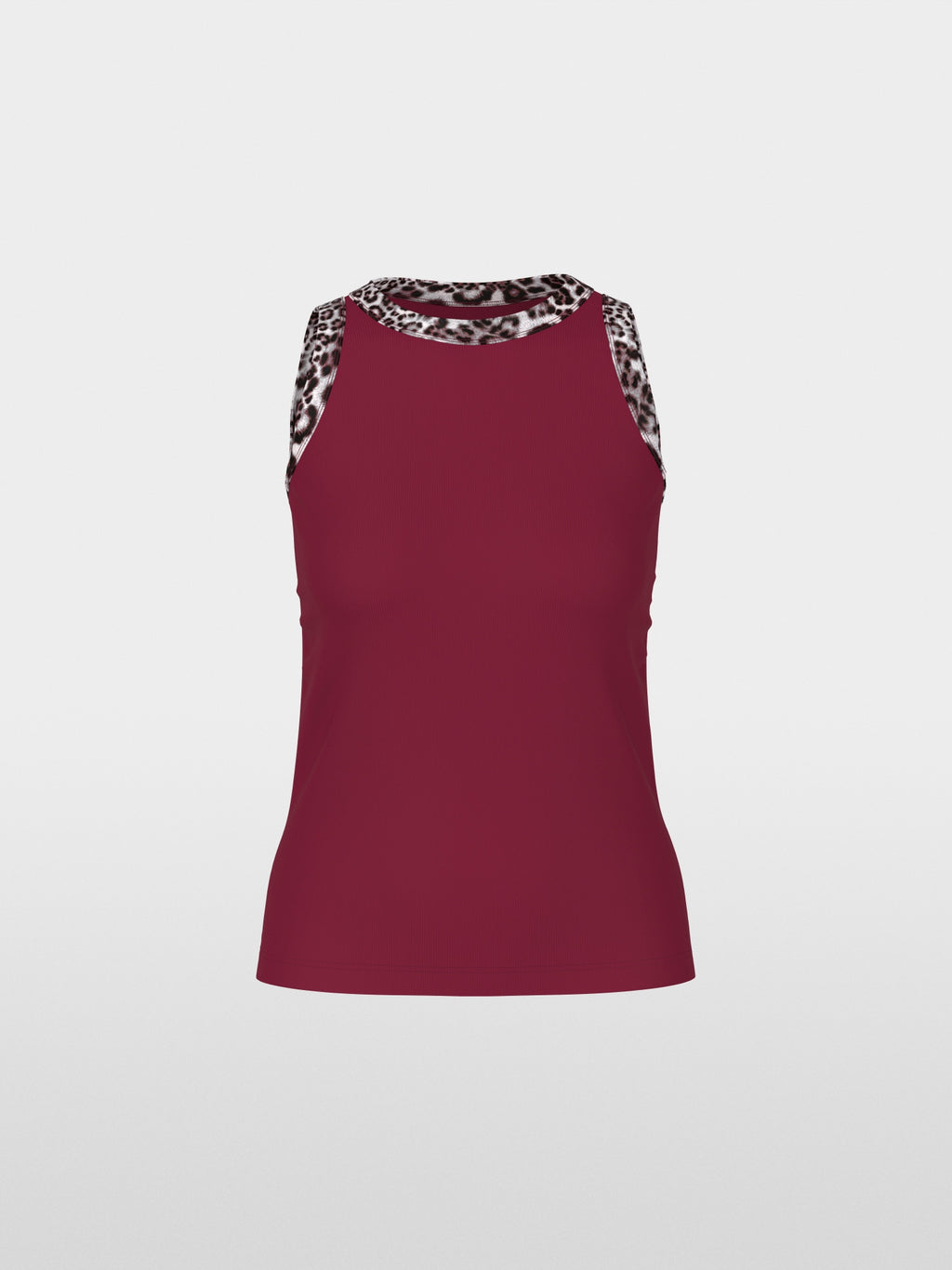 Top with leopard print