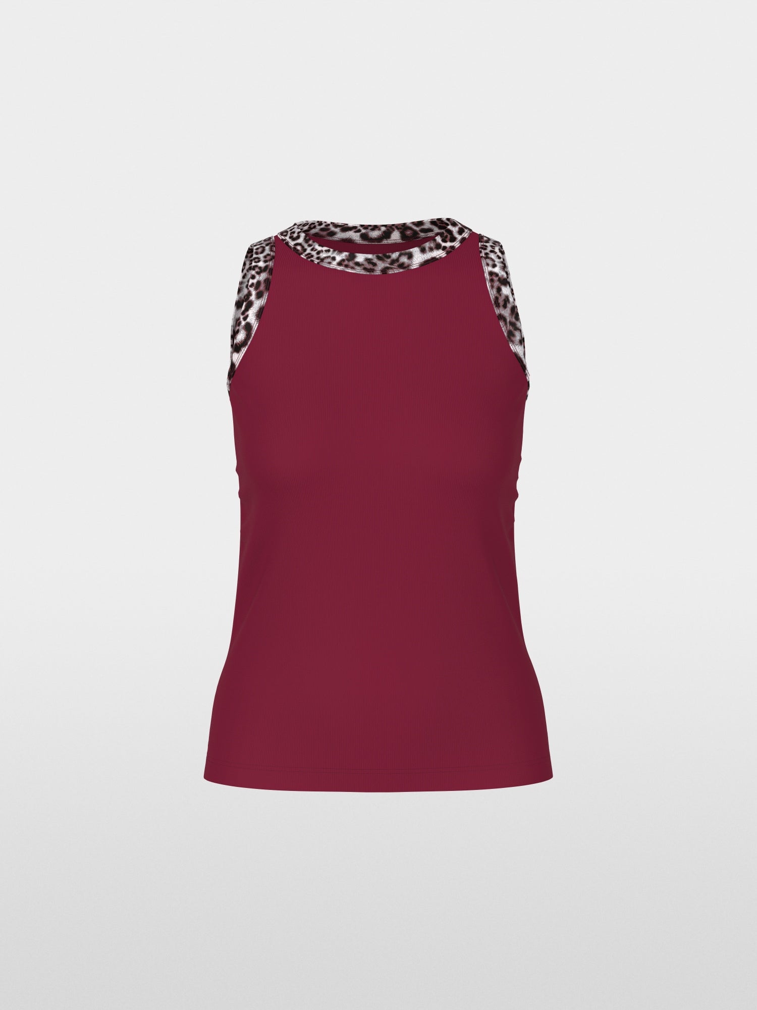 Top with leopard print