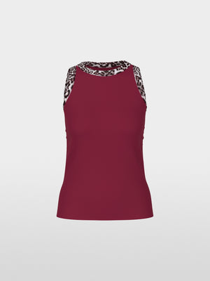 Top with leopard print