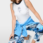 Top with maritime print