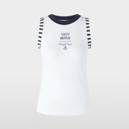 Top with maritime print