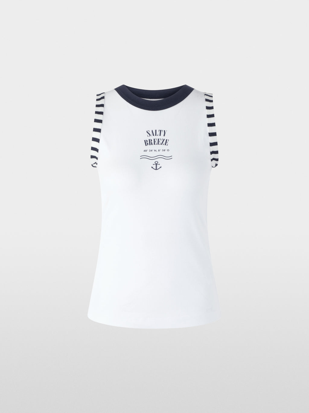 Top with maritime print
